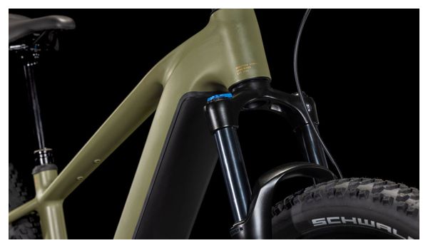 VTT Électrique Semi-Rigide Cube Reaction Hybrid Pro 800 Shimano Deore/Deore XT 12V 800 Wh 29'' Vert Dusty Olive 2025 – Image 8