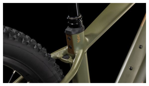 VTT Électrique Semi-Rigide Cube Reaction Hybrid Pro 800 Shimano Deore/Deore XT 12V 800 Wh 29'' Vert Dusty Olive 2025 – Image 10