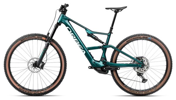 VTT Électrique Tout-Suspendu Orbea Rise SL H20 Shimano Deore XT/SLX 12V 630 Wh 29'' Vert Escape Splash Ice 2025 – Image 2