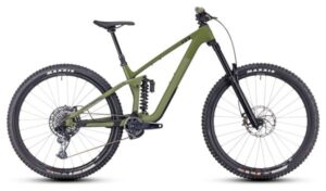 VTT Tout-Suspendu Cube Stereo One77 C:68X TM 29 Sram GX Eagle 12V 29'' Vert Olive 2023