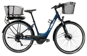 Vélo Ville Electrique Trek Verve+1 Low Step Shimano Altus 8V 400wh Bleu 2021 - Produit Reconditionné