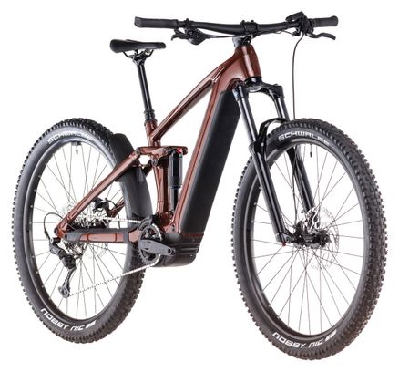 VTT Électrique Tout-Suspendu Cube Stereo Hybrid One44 Pro 800 Shimano Cues 11V 800 Wh 29'' Rouge Orange Bourbon 2025 – Image 2