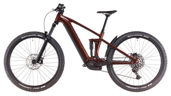 VTT Électrique Tout-Suspendu Cube Stereo Hybrid One44 Pro 800 Shimano Cues 11V 800 Wh 29'' Rouge Orange Bourbon 2025 – Image 4