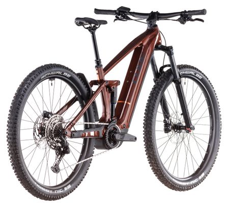 VTT Électrique Tout-Suspendu Cube Stereo Hybrid One44 Pro 800 Shimano Cues 11V 800 Wh 29'' Rouge Orange Bourbon 2025 – Image 6