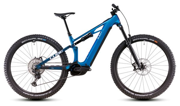 VTT Électrique Tout-Suspendu Cube Stereo Hybrid One44 HPC SLX 800 Shimano Deore XT 12V 800 Wh 27.5'' Bleu Nebula 2025