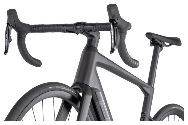 Vélo de Route Électrique BMC Roadmachine 01 AMP Three Shimano 105 Di2 12V 360 Wh 700 mm Gris Carbon Noir 2024 – Image 9