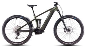 VTT Électrique Tout-Suspendu Cube Stereo Hybrid One44 EXC 800 Shimano Deore XT 12V 800 Wh 29'' Vert Orange Stellar Shiftiris 2025