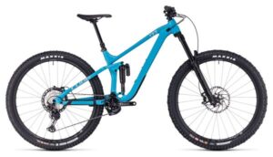 VTT Tout-Suspendu Cube Stereo One77 Race Shimano XT 12V 29'' Bleu Bondi
