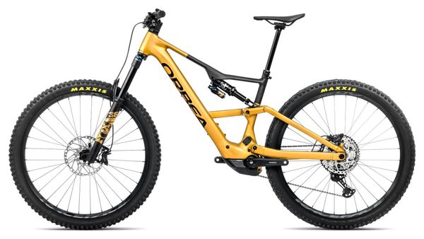 VTT Électrique Tout-Suspendu Orbea Rise LT H10 Shimano Deore XT/SLX 12V 630 Wh 29'' Jaune Bumblebee Noir 2025 – Image 2