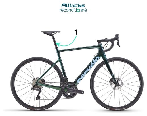 Vélo de Route Cervélo Caledonia Shimano Ultegra 12V Vert Oasis - Produit Reconditionné – Image 4
