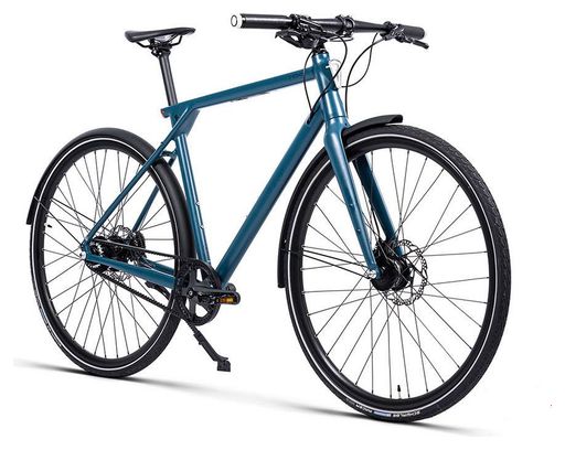 VELO URBAIN ELLIPSE M1 - COURROIE - SHIMANO ALFINE 8V - BLEU PETROLE – Image 2