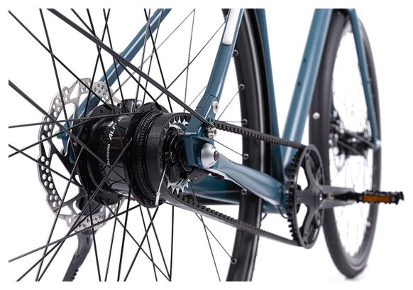 VELO URBAIN ELLIPSE M1 - COURROIE - SHIMANO ALFINE 8V - BLEU PETROLE – Image 5