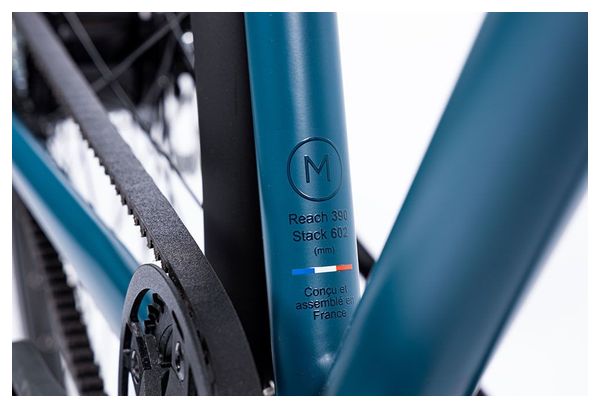 VELO URBAIN ELLIPSE M1 - COURROIE - SHIMANO ALFINE 8V - BLEU PETROLE – Image 6