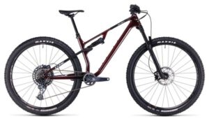 VTT Tout-Suspendu Cube AMS One11 C:68X Pro 29 Sram GX Eagle 12V 29'' Rouge Liquid Carbon