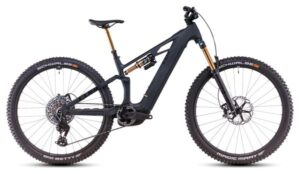 VTT Électrique Tout-Suspendu Cube Stereo Hybrid One44 HPC AT 800 Sram X0 Eagle AXS 12V 800 Wh 29'' Gris Carbon Noir 2025