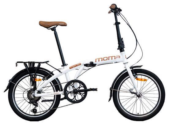 Vélo de Ville Pliant LIGHT 20 Aluminium SHIMANO 7v Selle Comfort - Blanc – Image 2