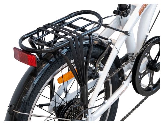 Vélo de Ville Pliant LIGHT 20 Aluminium SHIMANO 7v Selle Comfort - Blanc – Image 7