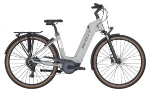 Vélo de Ville Electrique Scott Sub Active eRide Unisex Shimano Cues 9V 400Wh 700mm Gris