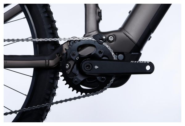 VTT Electrique Tout Suspendu Raymon TrailRay 160E 9.0 Tektro 10V 720 Wh 29'' Gris – Image 4