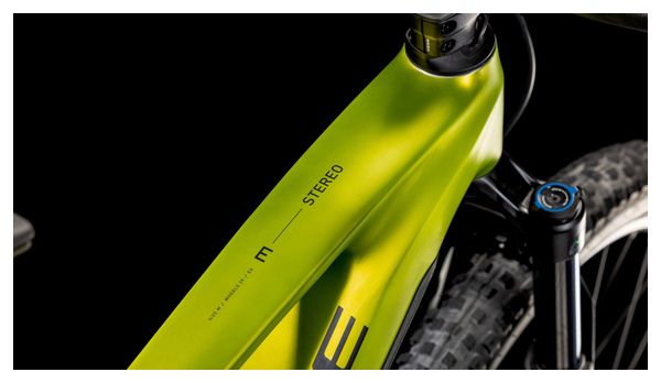 VTT Électrique Tout-Suspendu Cube Stereo Hybrid One44 EX 800 Shimano Deore/Deore XT 12V 800 Wh 29'' Vert Lizard 2025 – Image 7