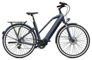 Vélo de Ville Électrique O2 Feel iSwan City Boost 6.1 Mid Shimano Altus 8V 432 Wh 28'' Gris Anthracite