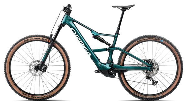 VTT Électrique Tout-Suspendu Orbea Rise SL H30 Shimano Deore 12V 540 Wh 29'' Vert Escape Splash Ice 2026 – Image 2