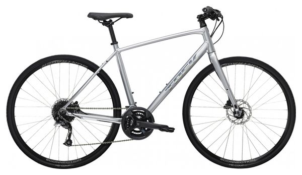 Vélo Fitness Trek FX 2 Disc Shimano Acera/Altus 9V 700 mm Gris Quicksilver