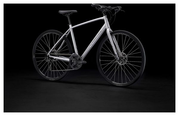 Vélo Fitness Trek FX 2 Disc Shimano Acera/Altus 9V 700 mm Gris Quicksilver – Image 2