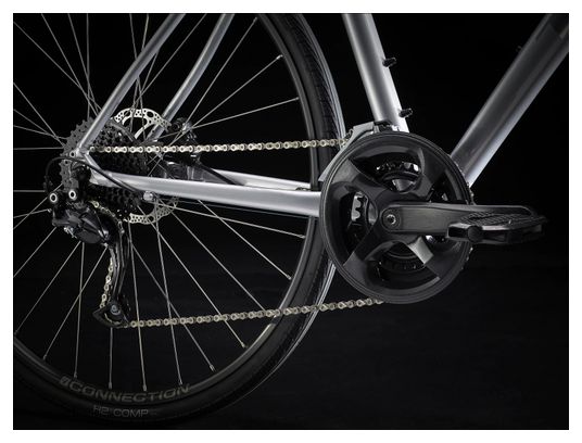 Vélo Fitness Trek FX 2 Disc Shimano Acera/Altus 9V 700 mm Gris Quicksilver – Image 7