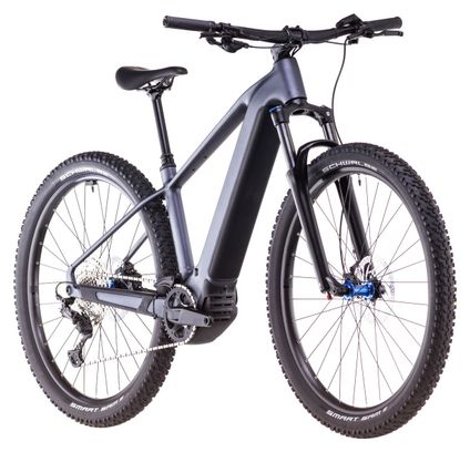 VTT Électrique Semi-Rigide Cube Reaction Hybrid Pro 600 Shimano Deore/Deore XT 12V 600 Wh 29'' Gris Metallic 2025 – Image 2
