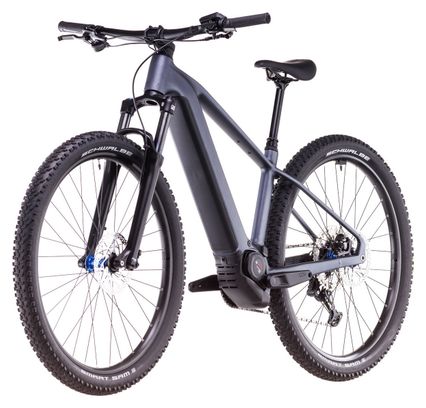 VTT Électrique Semi-Rigide Cube Reaction Hybrid Pro 600 Shimano Deore/Deore XT 12V 600 Wh 29'' Gris Metallic 2025 – Image 3