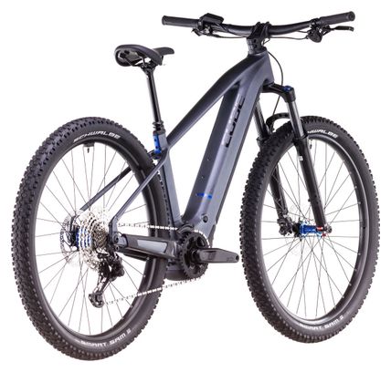 VTT Électrique Semi-Rigide Cube Reaction Hybrid Pro 600 Shimano Deore/Deore XT 12V 600 Wh 29'' Gris Metallic 2025 – Image 6