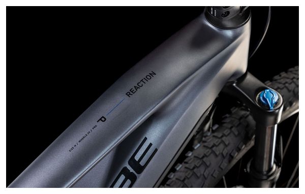 VTT Électrique Semi-Rigide Cube Reaction Hybrid Pro 600 Shimano Deore/Deore XT 12V 600 Wh 29'' Gris Metallic 2025 – Image 7