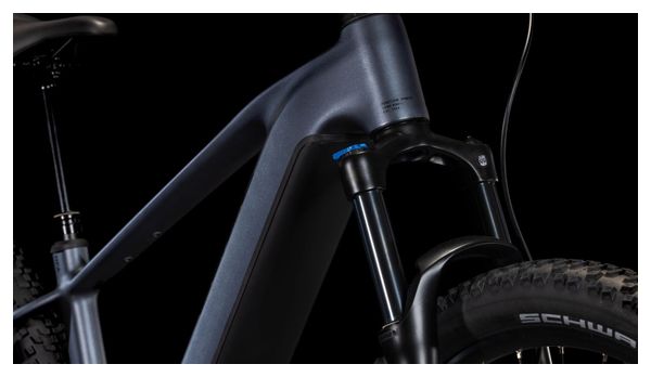 VTT Électrique Semi-Rigide Cube Reaction Hybrid Pro 600 Shimano Deore/Deore XT 12V 600 Wh 29'' Gris Metallic 2025 – Image 8