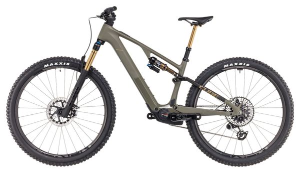 VTT Électrique Tout-Suspendu Cube AMS Hybrid One44 C:68X Super TM 400X Sram XX Eagle AXS 12V 400 Wh 29'' Vert Dusty Olive 2025 – Image 4