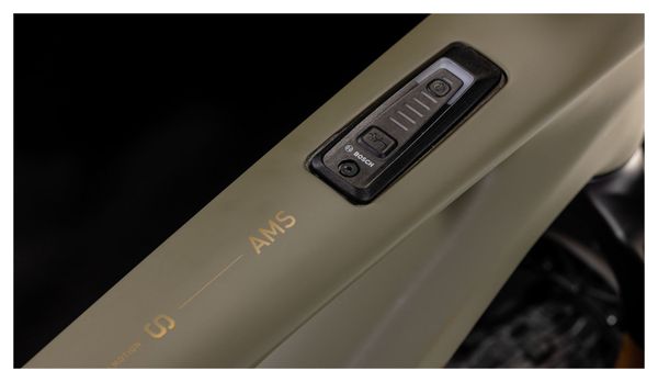 VTT Électrique Tout-Suspendu Cube AMS Hybrid One44 C:68X Super TM 400X Sram XX Eagle AXS 12V 400 Wh 29'' Vert Dusty Olive 2025 – Image 7