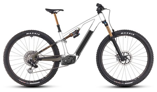 VTT Électrique Tout-Suspendu Cube AMS Hybrid One44 C:68X Super TM 400X Sram XX Eagle AXS 12V 400 Wh 29'' Vert Dusty Olive 2025 – Image 10