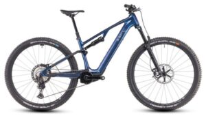 VTT Électrique Tout-Suspendu Cube AMS Hybrid One44 C:68X SLX 400X Shimano XT 12V 400 Wh 29'' Bleu Deepcobalt Violet 2025