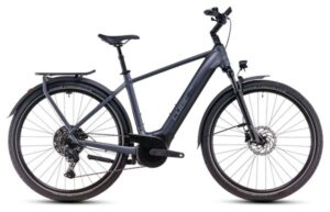 VTC Électrique Cube Touring Hybrid Pro 625 Shimano Cues 11V 625 Wh 700 mm Gris Metallic 2025