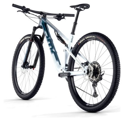 VTT Tout-Suspendu BMC Fourstroke Three Shimano SLX 12V 29'' Bleu Dark Petrol Blanc Sand 2024 – Image 7