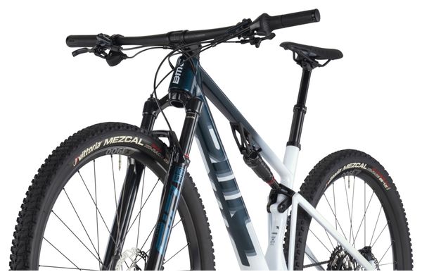 VTT Tout-Suspendu BMC Fourstroke Three Shimano SLX 12V 29'' Bleu Dark Petrol Blanc Sand 2024 – Image 10