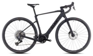 Vélo de Gravel Électrique Cube Nuroad Hybrid C:62 SLX 400X Sram Rival eTap AXS/Sram GX Eagle AXS 12V 400 Wh 700 mm Noir Carbon 2025