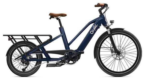 Vélo Cargo Longtail Électrique O2 Feel Equo Cargo Boost 3.1 Shimano Altus 9V 432 Wh 20/26'' Bleu Boréal Pack Family – Image 2