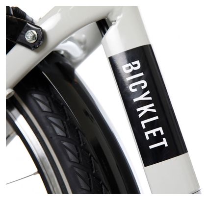 Vélo de Ville Électrique Bicyklet Louison Shimano Tourney 6V 400 Wh 700 mm Gris – Image 6