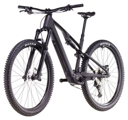 VTT Électrique Tout-Suspendu Cube AMS Hybrid One44 C:68X Race 400X Shimano Deore XT 12V 400 Wh 29'' Noir Blackline 2025 – Image 3