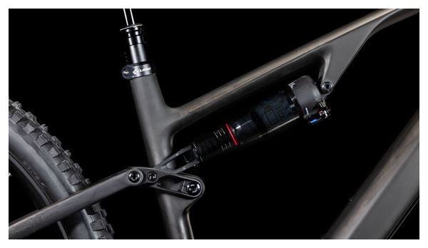 VTT Électrique Tout-Suspendu Cube AMS Hybrid One44 C:68X Race 400X Shimano Deore XT 12V 400 Wh 29'' Noir Blackline 2025 – Image 8