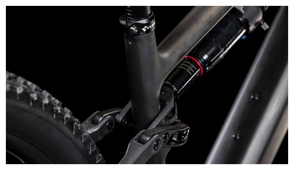 VTT Électrique Tout-Suspendu Cube AMS Hybrid One44 C:68X Race 400X Shimano Deore XT 12V 400 Wh 29'' Noir Blackline 2025 – Image 9