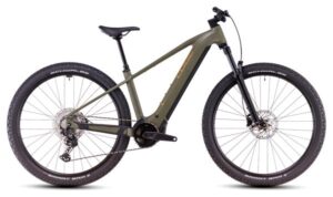 VTT Électrique Semi-Rigide Cube Reaction Hybrid Pro 600 Shimano Deore/Deore XT 12V 600 Wh 29'' Vert Dusty Olive 2025