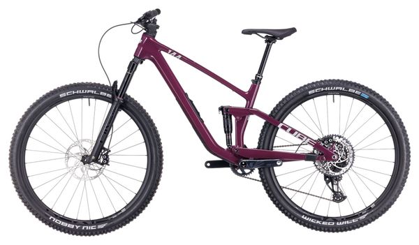 VTT Tout-Suspendu Cube Stereo One44 C:68X SLX Sram GX Eagle AXS 12V 29'' Rose Rouge Wine – Image 4