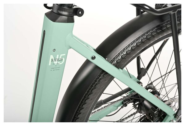 Vélo de Ville Électrique Winora Sinus N5 Low Shimano Nexus 5V 625Wh 27 5'' Vert 2024 – Image 6